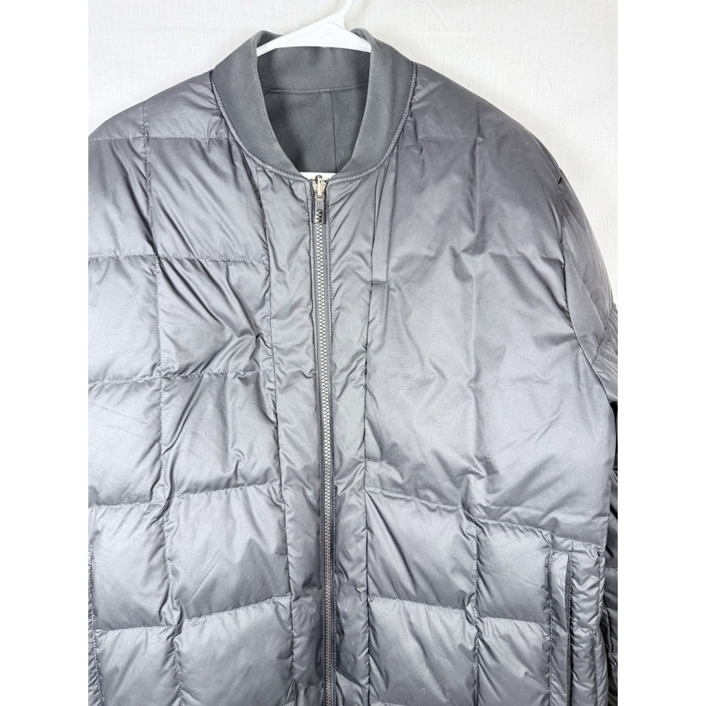 Lululemon About Face Bomber Jacket Men Reversible Down Puffer Black XL Palm deco - Picture 2 of 13